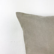 Kissen Edda Leinen beige Detail