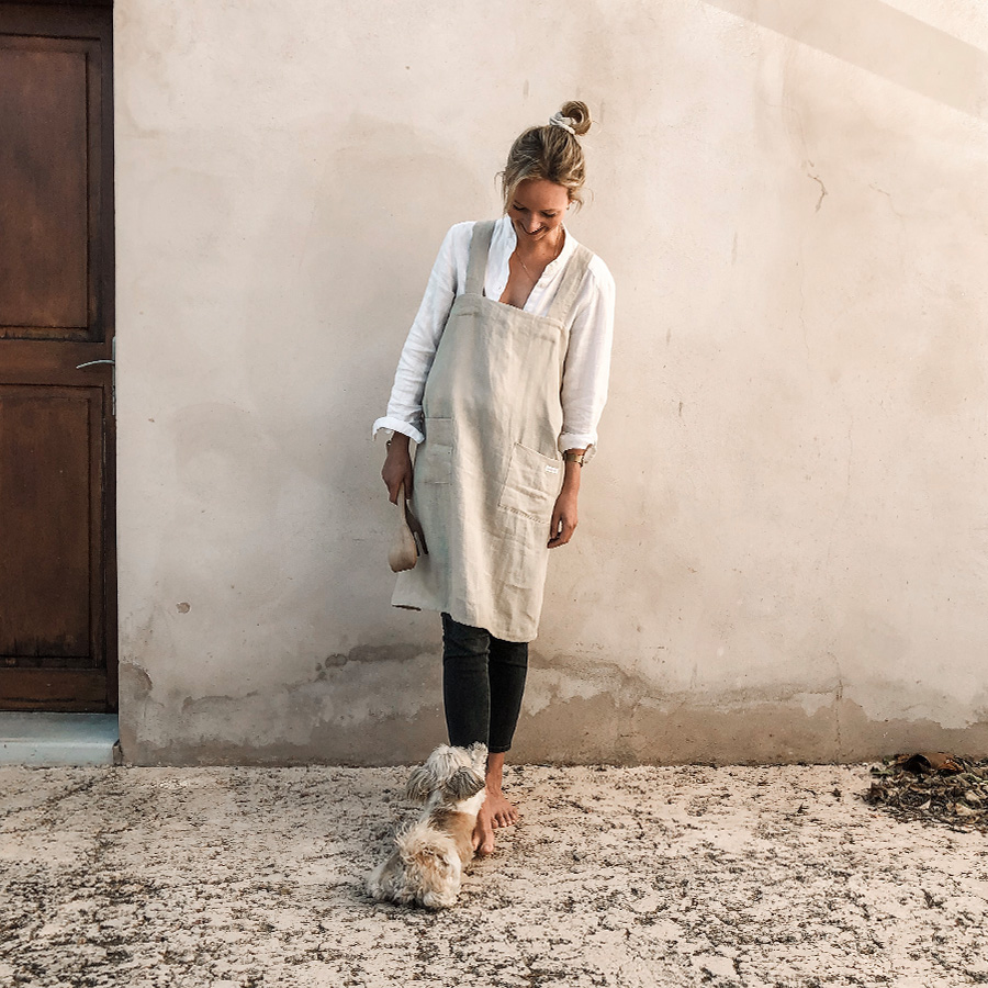 Leinen Schurze Alva Natur Lundkvist Home Living